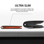 Men’s Slim RFID Wallet | Leather Card Holder | Black