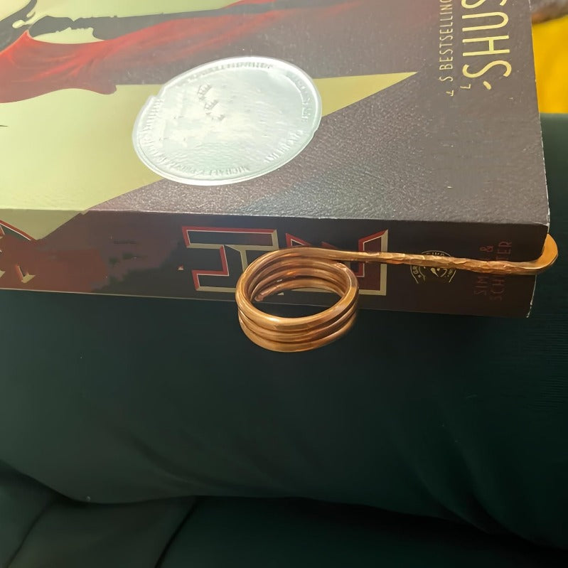 Metal Thumb Ring Bookmark｜One-Handed Page Holder for Effortless Reading