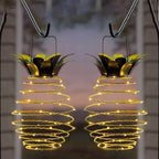 Solar Pineapple Garden Lantern with Warm LED Light 28cm