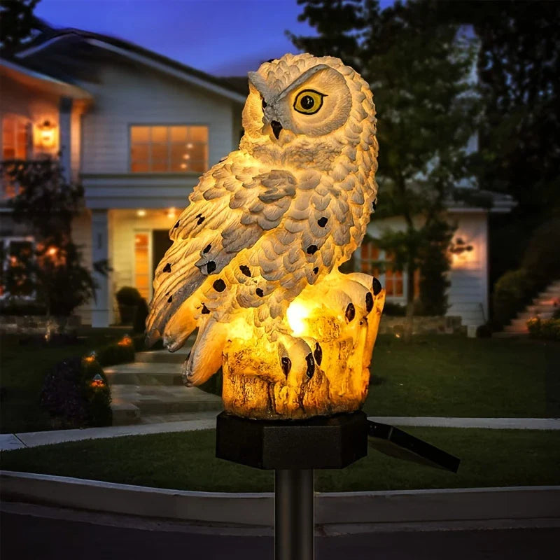 Solar Garden Light Owl – LED Outdoor Light for Garden, Terrace and Balcony, weatherproof