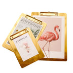 Stylish Golden Clipboards