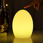 RGB ABS Egg-shaped LED Decorative Table Lamp