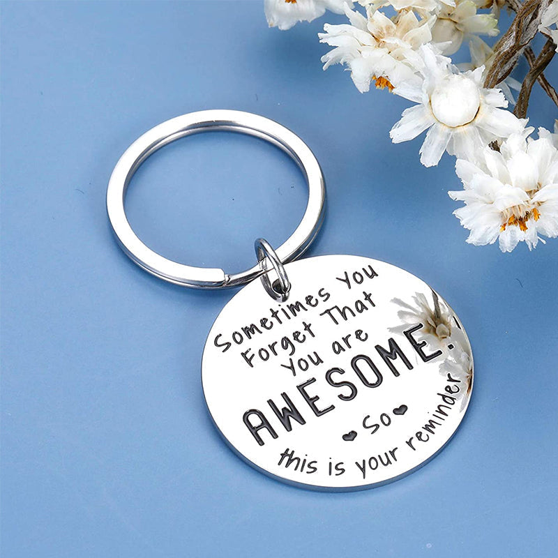 Inspiring best friend keychain