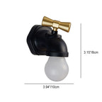 Modern creative faucet ABS PC USB LED night light wall lamp