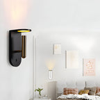 Adjustable Nordic LED Wall Light with Flame Effect