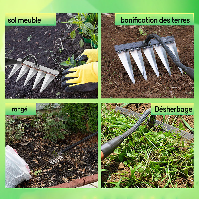 Multifunctional garden weed grabber