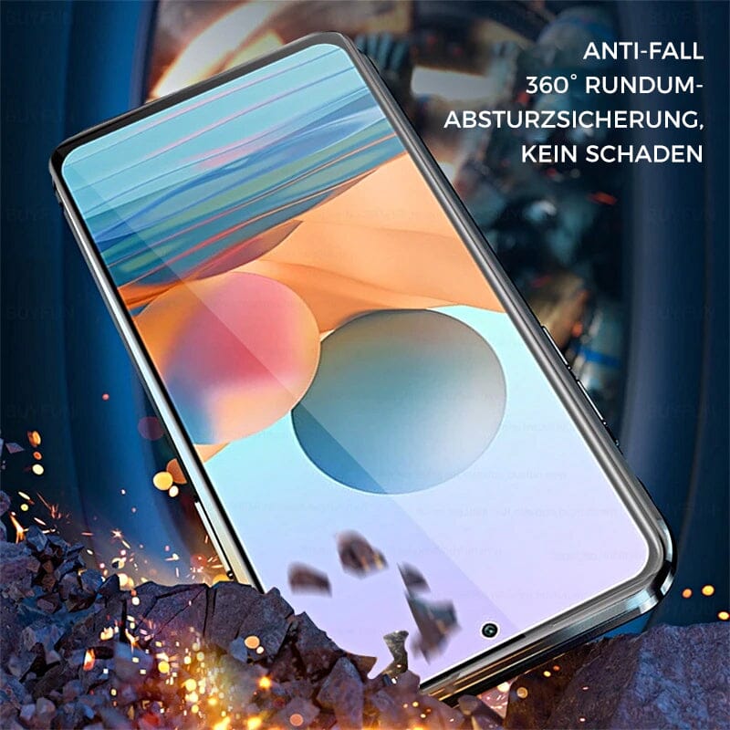 Samsung magnetic tempered glass double-sided phone case