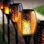 Magical Solar Garden Torch with Flame Effect
