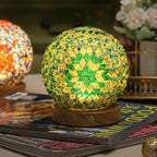 BohoGlow – Atmospheric Wooden & Glass Lamp