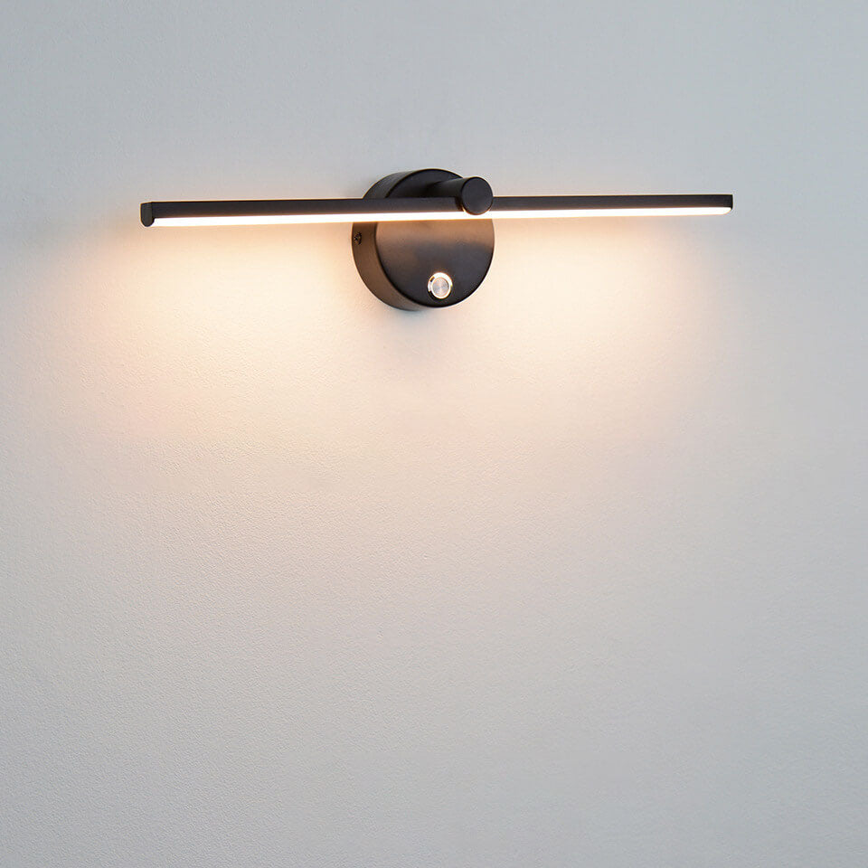 Nordic Minimalist Aluminium Long Bar Switch LED Mirror Wall Light Lamp