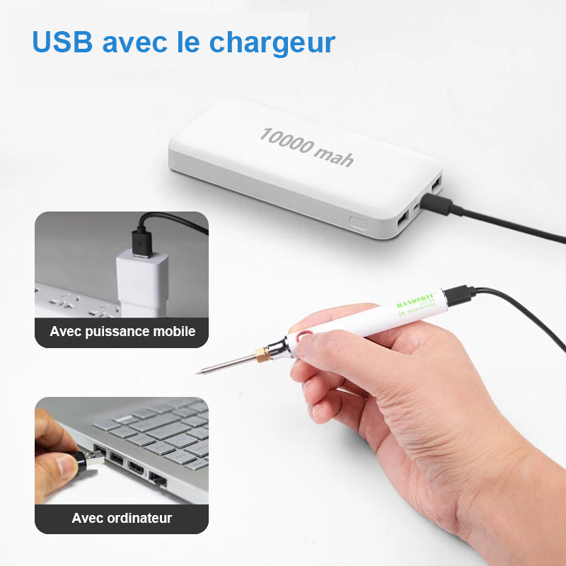 Portable Electric Soldering Iron Set Usb