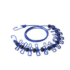 Portable elastic travel laundry rack