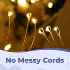 LED Firecracker String Lights – Dazzling Copper Wire Sparkle