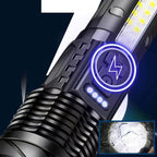 Long-distance white laser ultra-bright flashlight