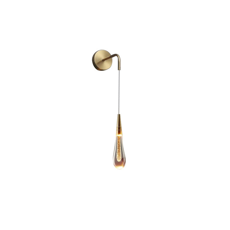 LumeTear Luxe LED Wall Lamp Dimmable Drop Design for Bedroom and Living Room