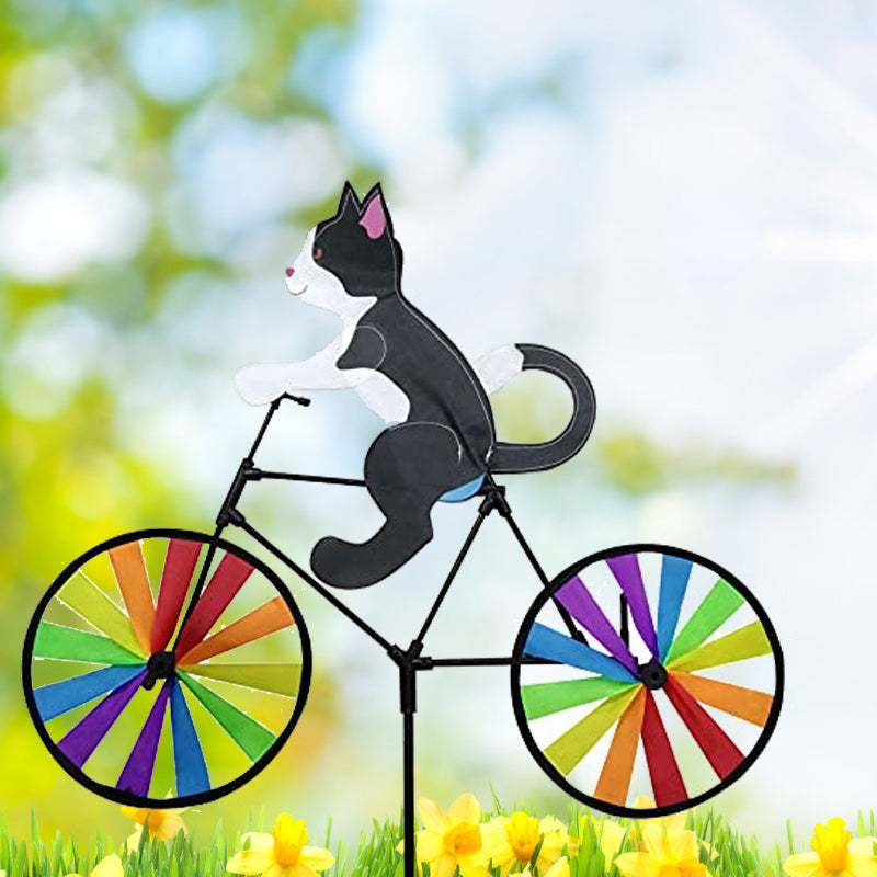 Cat Bicycle Wind Chime