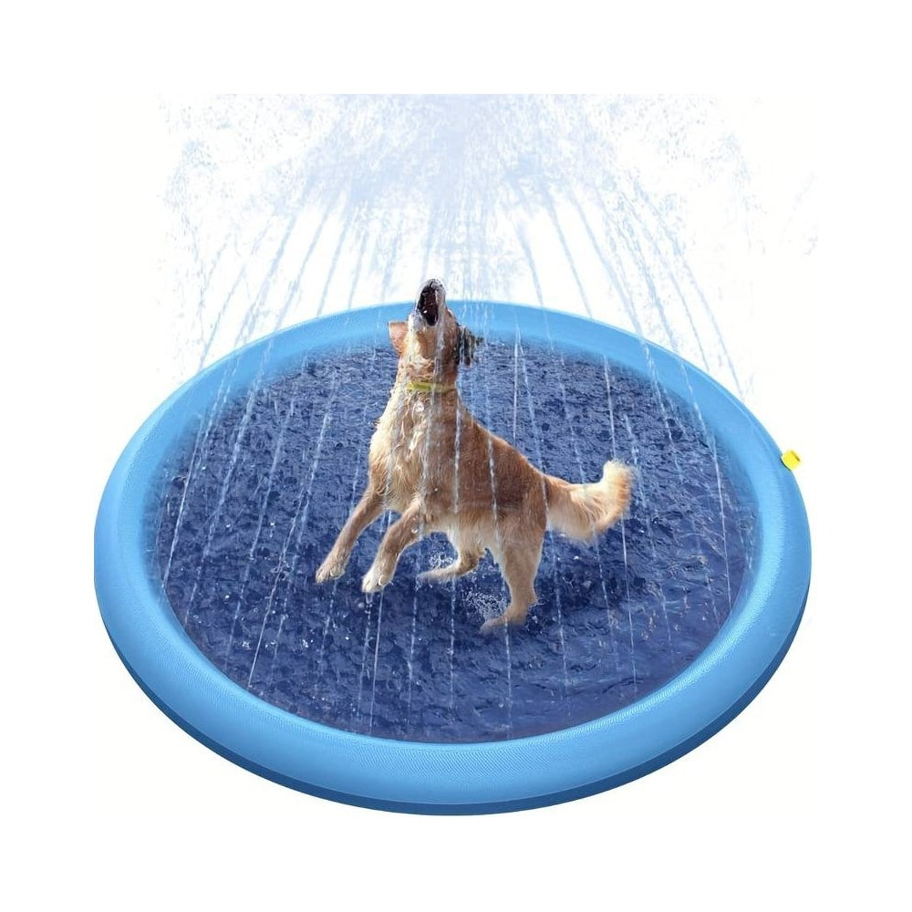 PawSplash Dog Bath – Inflatable Water Mat with Sprayers for Pets