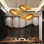 Rattan Woven Bamboo - Pendant Light - Led - Light