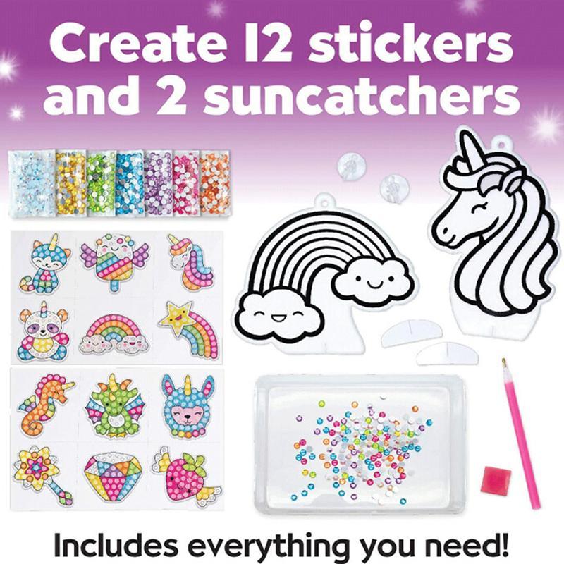 Large Gem Diamond Painting Stickers for Kids