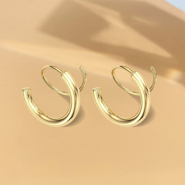 Double Twist Spiral Earrings