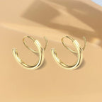 Double Twist Spiral Earrings