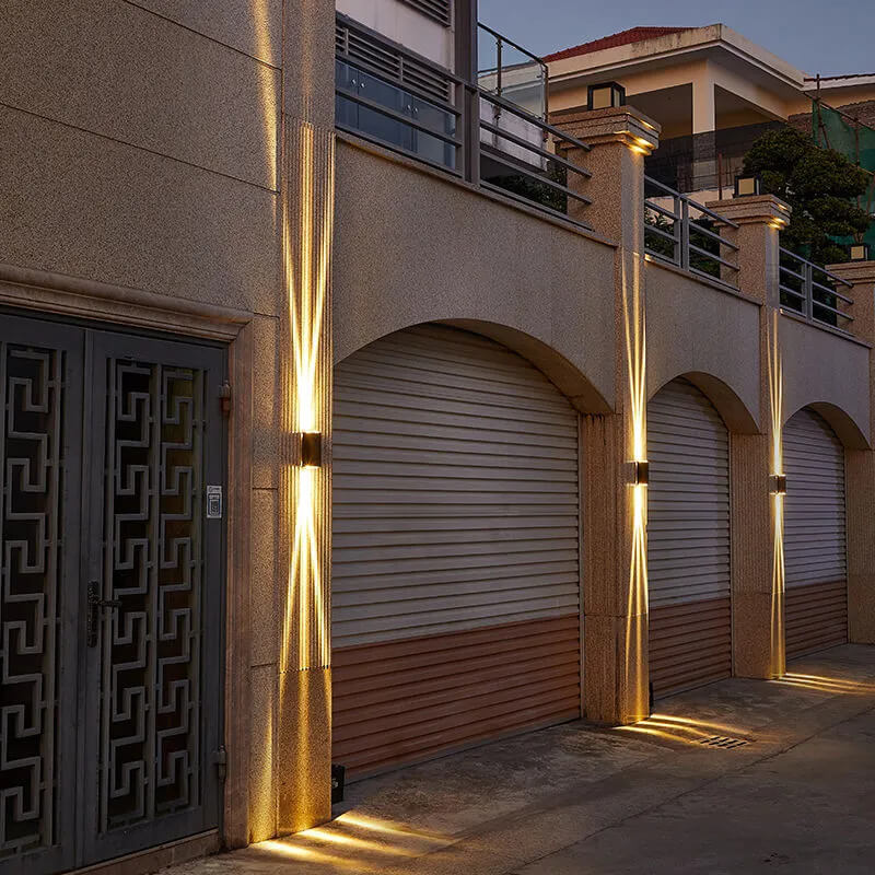 Modern Waterproof LED Outdoor Wall Light – Rectangular Aluminium Fixture
