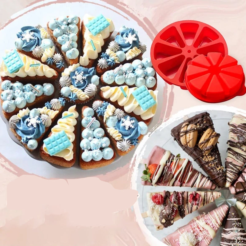 Triangle non-stick silicone cake pan