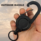 Outdoor automatic retractable wire Luya tactical keyring with theft protection