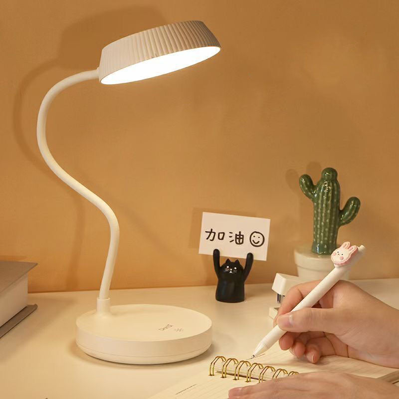 LumaPlate Minimalist LED Table Lamp | USB Charging | Eye Protection | Touch Control | Modern Design