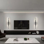 LuxLine Modern LED Wall Lamp | Minimalist Design | Iron & Acrylic | Dimmable Light