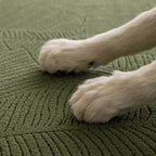 Modern Leaf Jacquard Waterproof Anti-Scratch Stretch Full Cover Sofa Cover