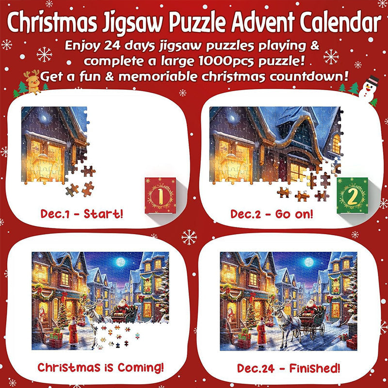 Christmas Jigsaw Puzzles Advent Calendar - Christmas Gift