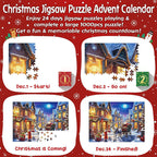 Christmas Jigsaw Puzzles Advent Calendar - Christmas Gift