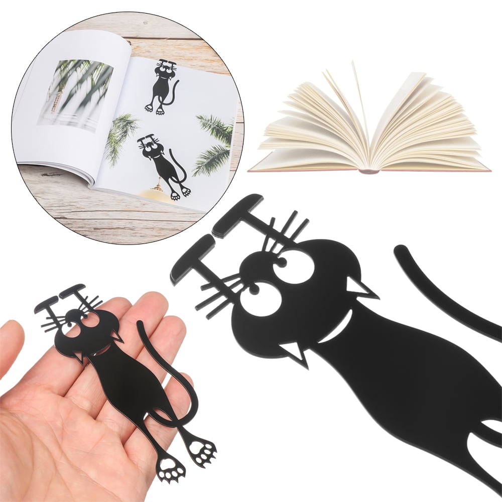 Curious Cat Bookmark- Locate Reading Progress With Cute Cat Paws