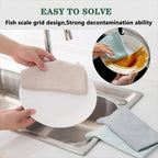 Fish Scale Microfiber Polishing Cleaning Cloth