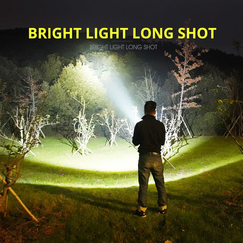 High-Power Waterproof LED Flashlight | 30,000–50,000 Lumens Rechargeable Torch