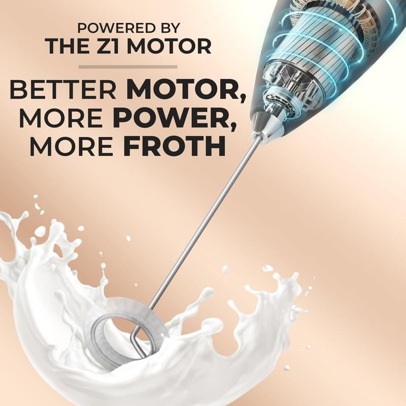 Powerful Milk Frother with Stand