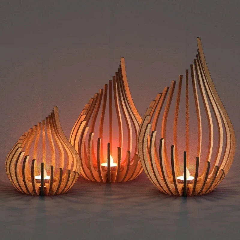 GlimmerDrop Candle Holder