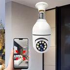 Smart Lamp Camera with HD Quality, Night Vision and Two-Way Audio for Enhanced Home Security