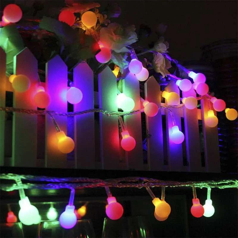 Solar LED String Lights with Automatic On/Off and Weather-Resistant Outdoor Design
