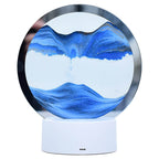 Creative Round Hourglass Quicksand 3D LED Night Light Table Lamp