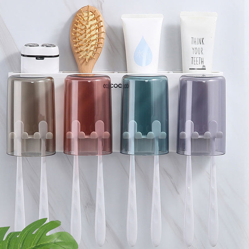 Gap-free toothbrush holder