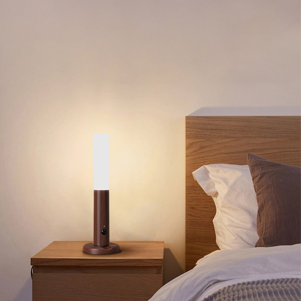 Wooden LED Wall Light with Motion Sensor