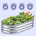 Galvanised Steel Raised Garden Bed - Easy Installations