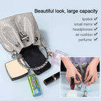 Diamond Drawstring Bucket Bag