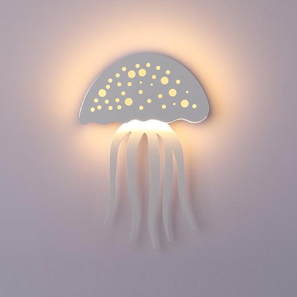 Modern creative 1-Light LED Jellyfish Wall Light