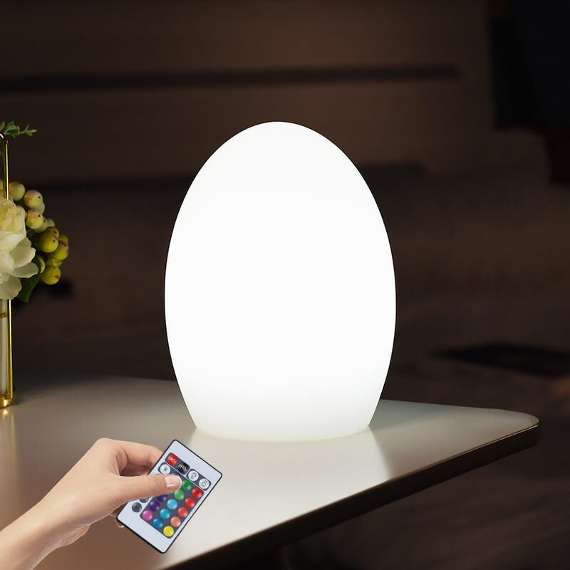 RGB ABS Egg-shaped LED Decorative Table Lamp