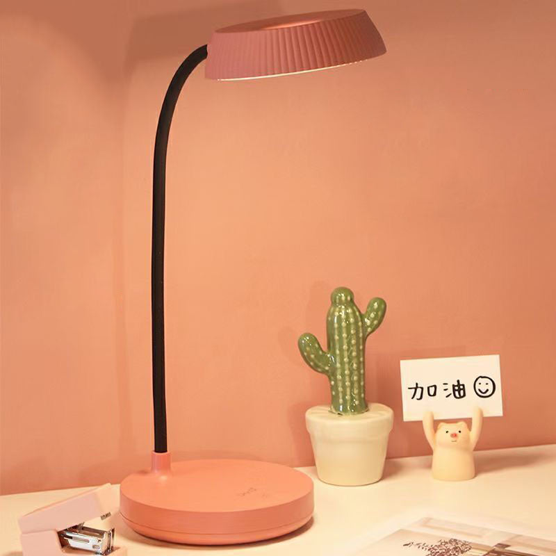 LumaPlate Minimalist LED Table Lamp | USB Charging | Eye Protection | Touch Control | Modern Design