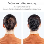 Bun Clipping Flower Buds Wig