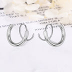 Double Twist Spiral Earrings